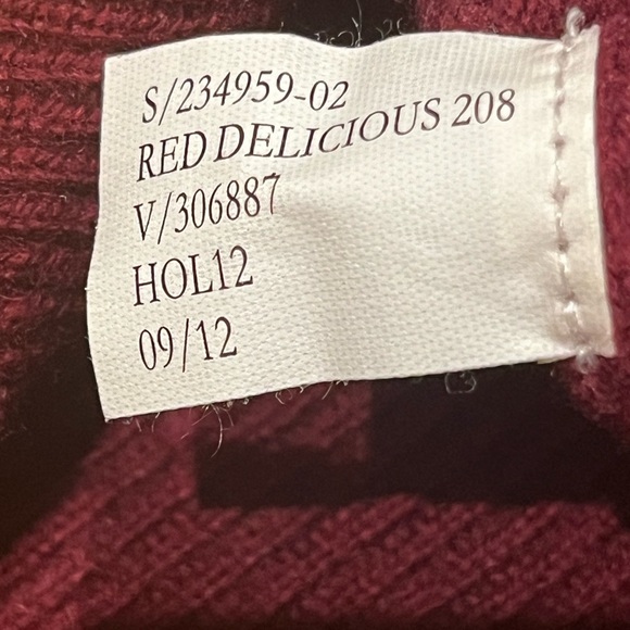 Banana Republic Removable Neck Cashmere/Wool blend Rich Red Sweater - Picture 11 of 11